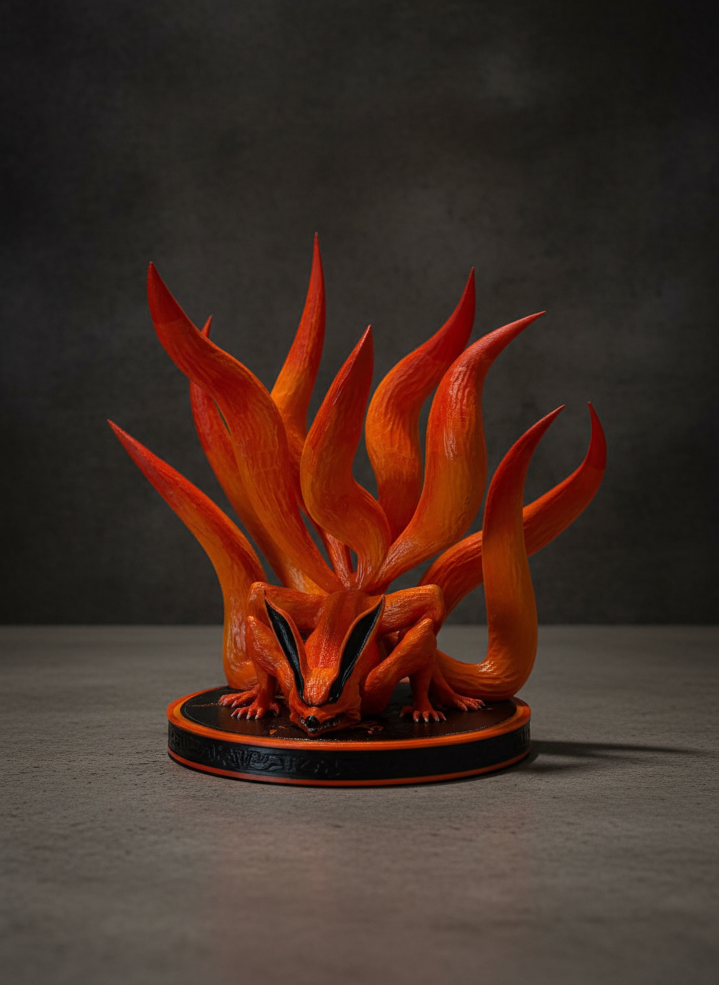 Volpe a nove code — action figure dipinta a mano